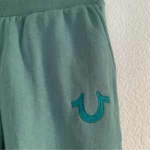 True Religion Sweatpants Size Large Color Sage Brush